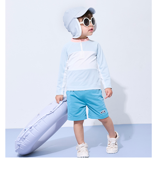 【SWIM】BOYSバイカラーセットアップ水着