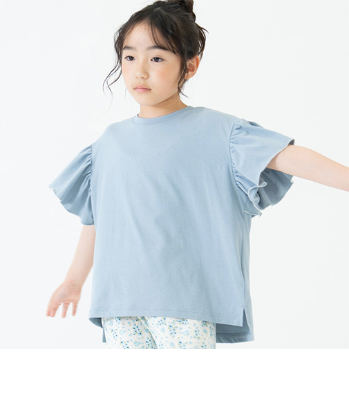 【水陸両用】半袖フリルプルオーバー