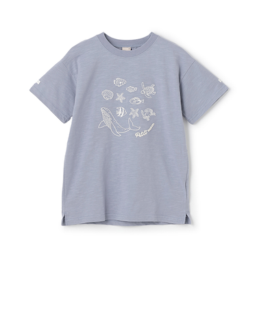 【WEB限定】【接触冷感】海刺しゅう半袖Tシャツ(ジュニア)