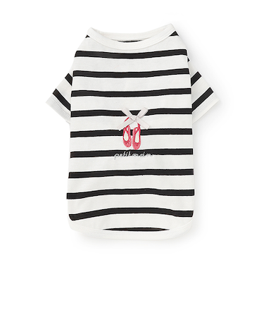 【DOG】バレリーナ刺しゅうTシャツ