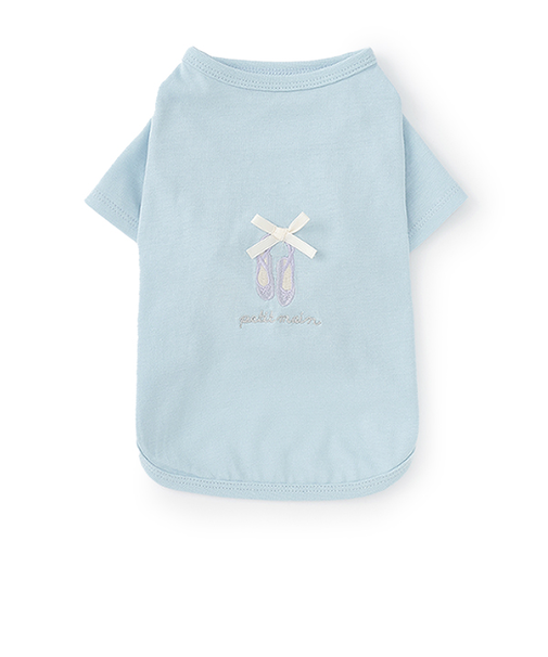 【DOG】バレリーナ刺しゅうTシャツ