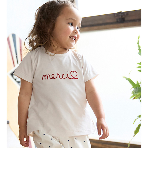 【水陸両用】ロゴ刺しゅうTシャツ(キッズサイズ)