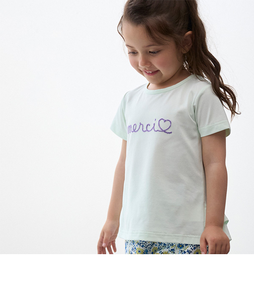 【水陸両用】ロゴ刺しゅうTシャツ(キッズサイズ)