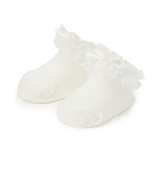 オーガンジーフリルカップソックス