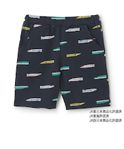【新幹線】総柄カットハーフパンツ