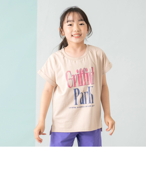 【綿100%】【365D.】アソートロゴワイド半T