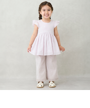 【リンク】サイドレースワイドパンツ(キッズ)