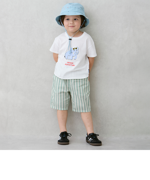 総柄ハーフパンツ