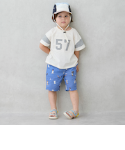 総柄ハーフパンツ