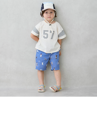 総柄ハーフパンツ