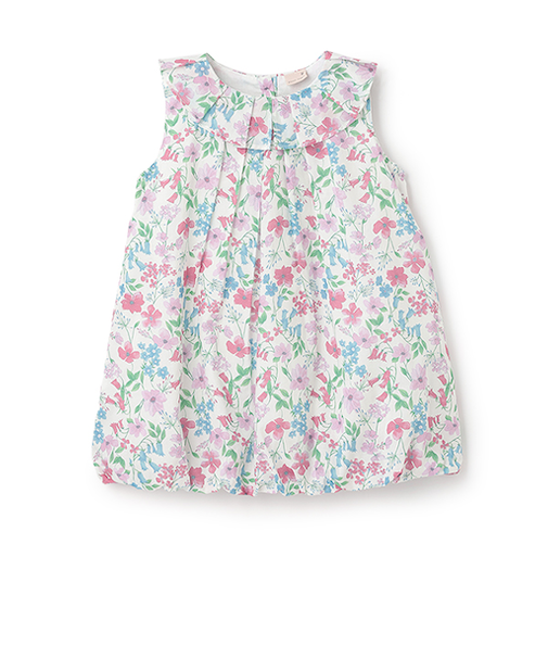 花柄バルーンワンピース