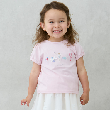 【接触冷感】バレエモチーフTシャツ