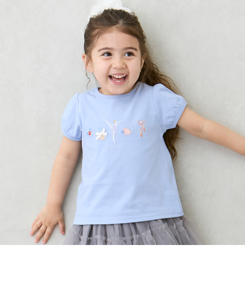 【接触冷感】バレエモチーフTシャツ