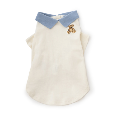 【DOG】【接触冷感】ポロ衿配色Tシャツ