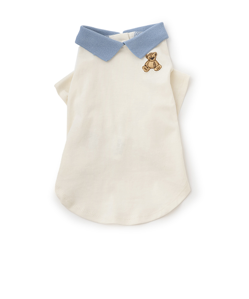 【DOG】【接触冷感】ポロ衿配色Tシャツ