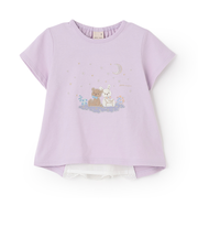 星空のpupu＆tete半袖Tシャツ