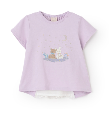 星空のpupu＆tete半袖Tシャツ