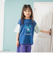 【モンスターズ・インク】手書きプリントワイド半T