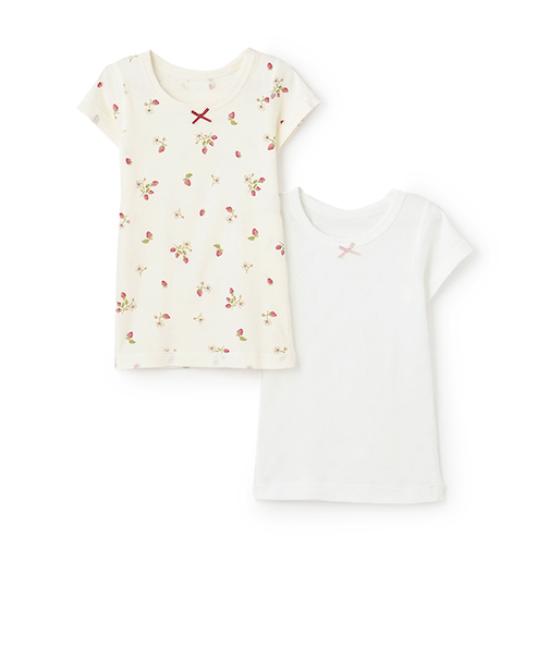 【弱酸性】半袖肌着2P