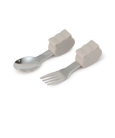 にぎりやすいシリコンカトラリーセット/L