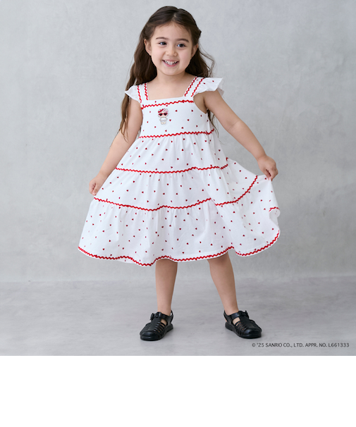 【サンリオキャラクターズ】カットティアードワンピース