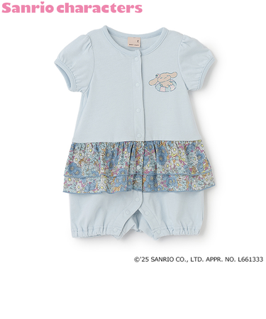 【サンリオキャラクターズ】切替フリルカバーオール