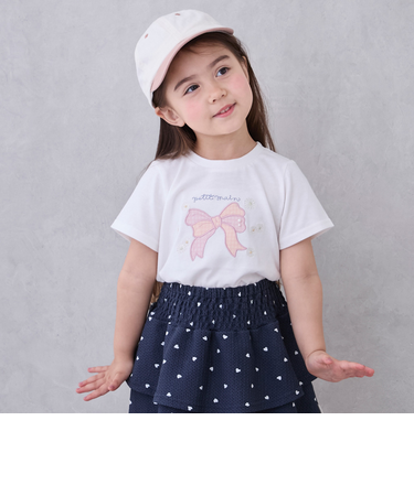 【接触冷感】【WEB限定特別価格】モチーフ半袖Tシャツ