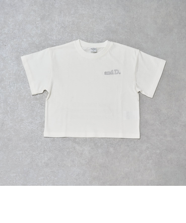 【綿100%】バックメッセージロゴ半袖T