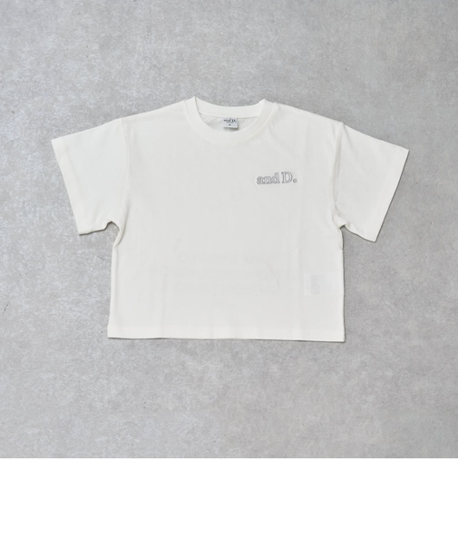 【綿100%】バックメッセージロゴ半袖T