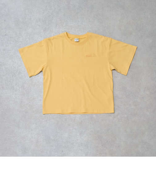 【綿100%】バックメッセージロゴ半袖T