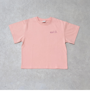 【綿100%】バックメッセージロゴ半袖T