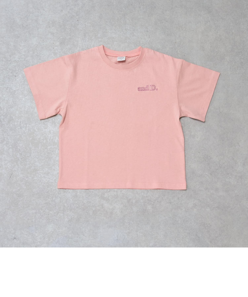 【綿100%】バックメッセージロゴ半袖T