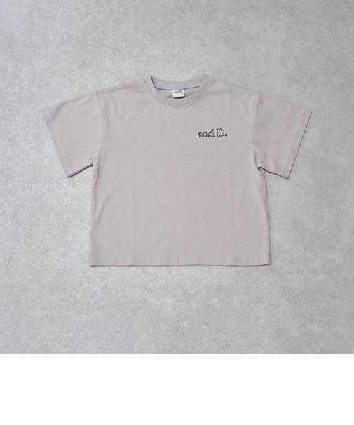 【綿100%】バックメッセージロゴ半袖T