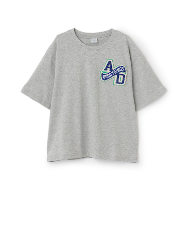 【綿100%】カレッジワンポイント半袖T