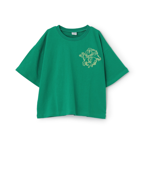 【綿100%】Dジョッキープリント半袖T