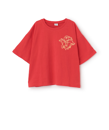 【綿100%】Dジョッキープリント半袖T