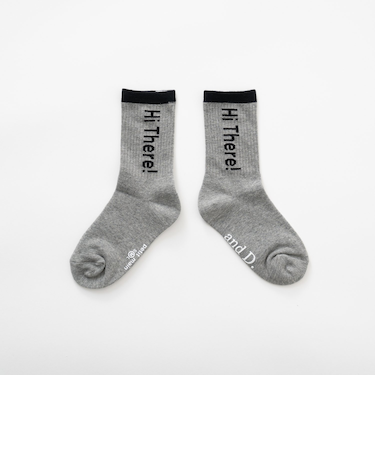 【365D.】バイカラーロゴソックス