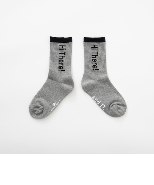 【365D.】バイカラーロゴソックス