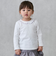 【オーガニック】フリル衿長袖Tシャツ