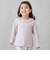 【オーガニック】フリル衿長袖Tシャツ