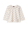 【オーガニック】フリル衿長袖Tシャツ
