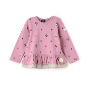 【オーガニック】ペプラム長袖Tシャツ