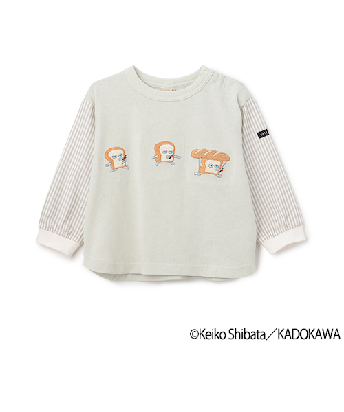 パンどろぼう　長袖Tシャツ　刺繍　新品 低 価格 通販ファッション - パンどろぼう 長袖Tシャツ 刺繍 新品
