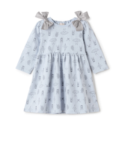 【GOODPRICE】柄リボンカットワンピース