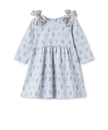 【GOODPRICE】柄リボンカットワンピース