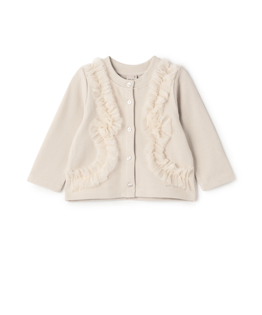 【リンク】チュールフリルカットカーディガン