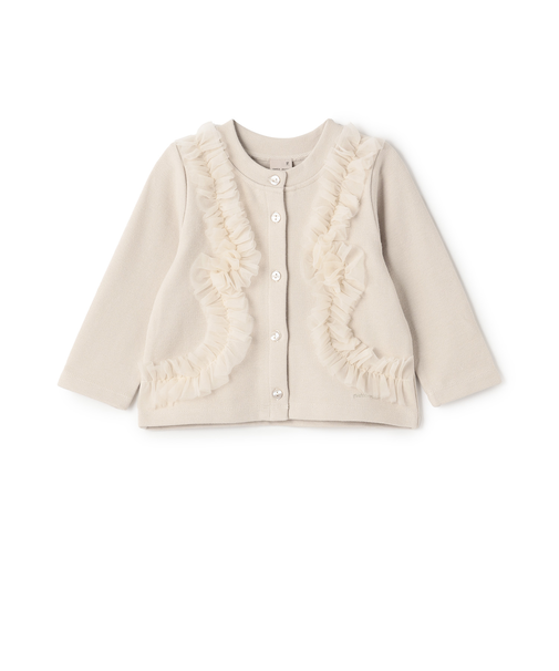 【リンク】チュールフリルカットカーディガン