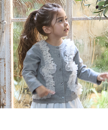 【リンク】チュールフリルカットカーディガン