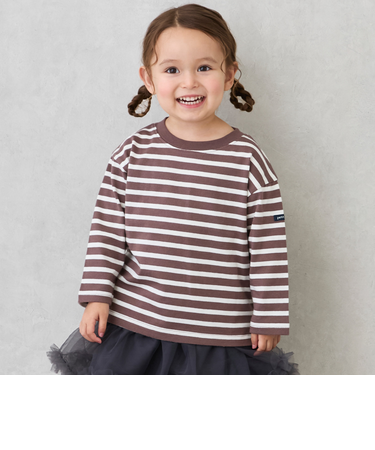 【GOODPRICE/食品防汚】ボーダー長袖T