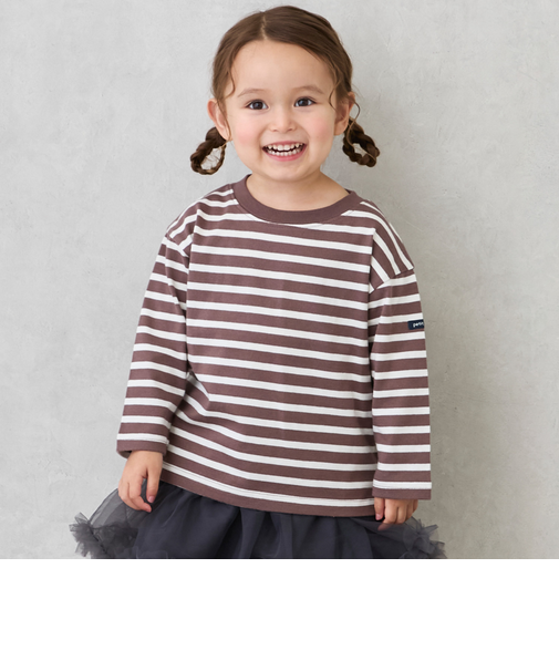 【GOODPRICE/食品防汚】ボーダー長袖T